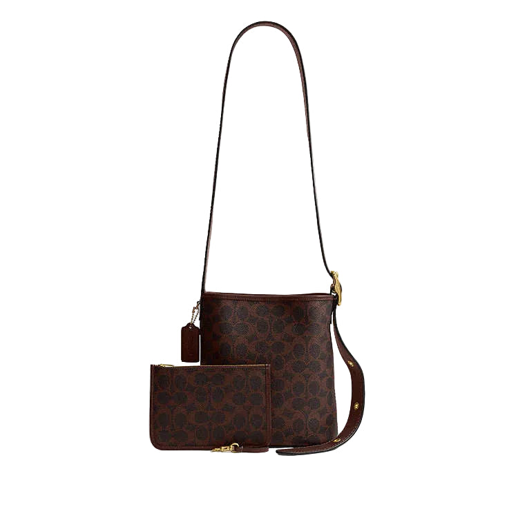 Coach Bleecker Bucket Bag 21 In Signature Canvas