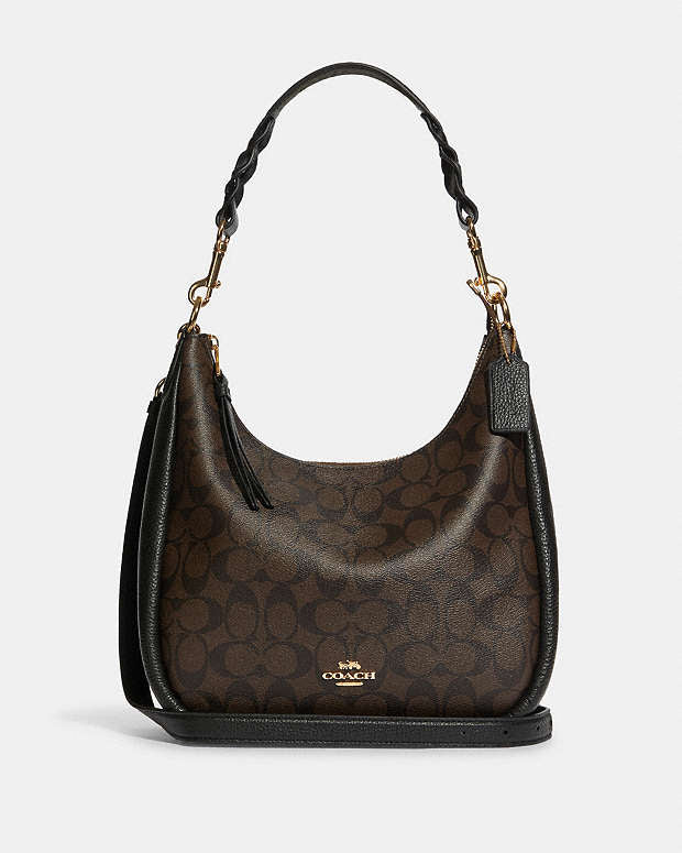 Coach Jules Hobo In Signature Canvas