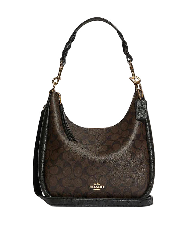 Coach Jules Hobo In Signature Canvas