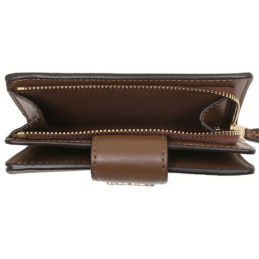 Coach Medium Corner Zip Wallet In Signature Canvas