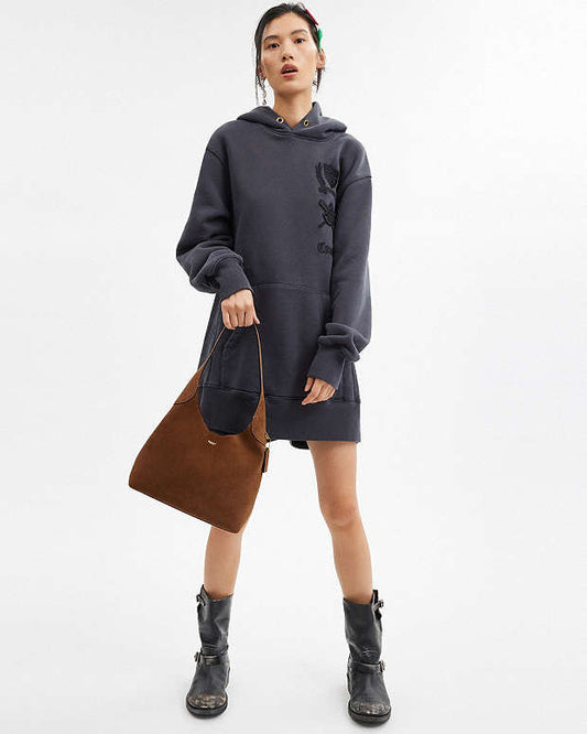 Coach Brooklyn Shoulder Bag 28 in suede material