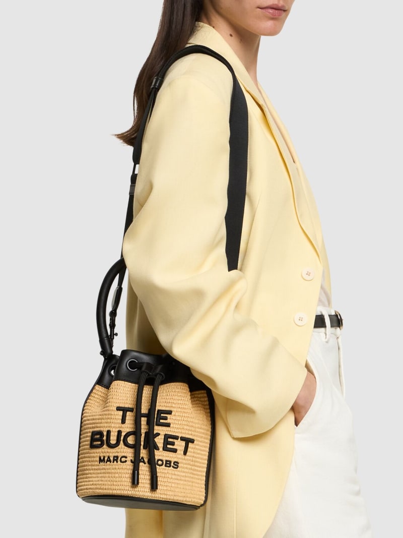 Marc Jacobs The Bucket raffia effect bag