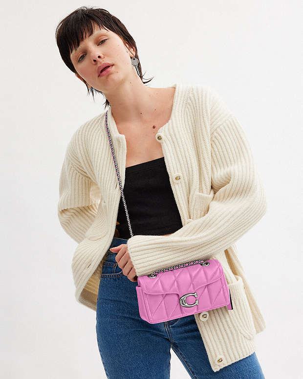 Coach Tabby Shoulder Bag 20 With Pillow Quilting in pink