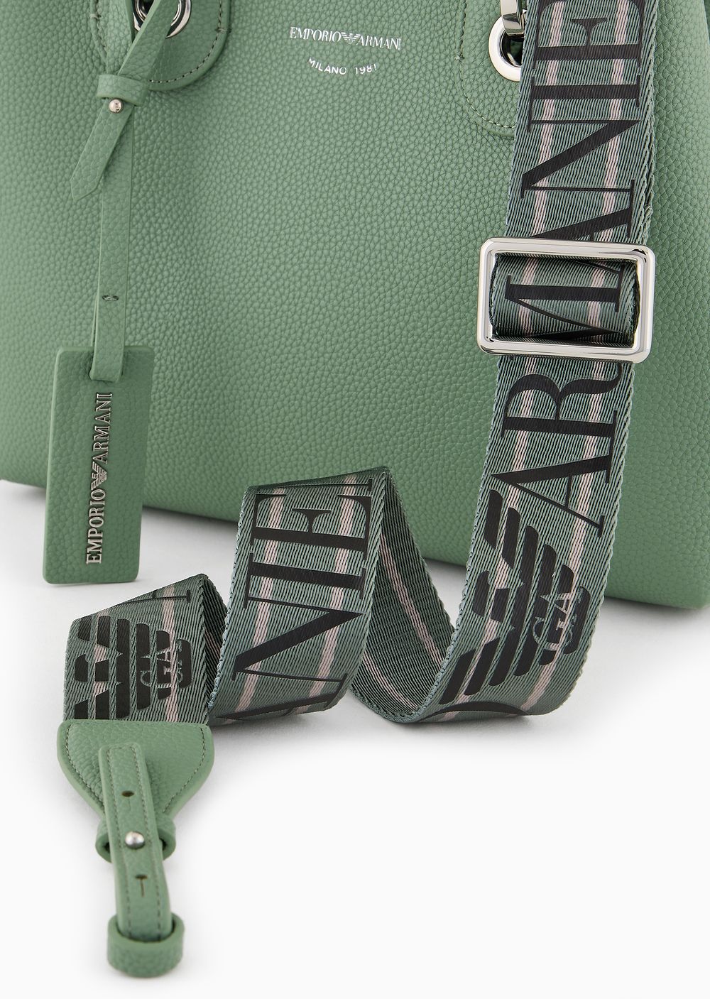 Small MyEA shopper bag with deer print Emporio Armani