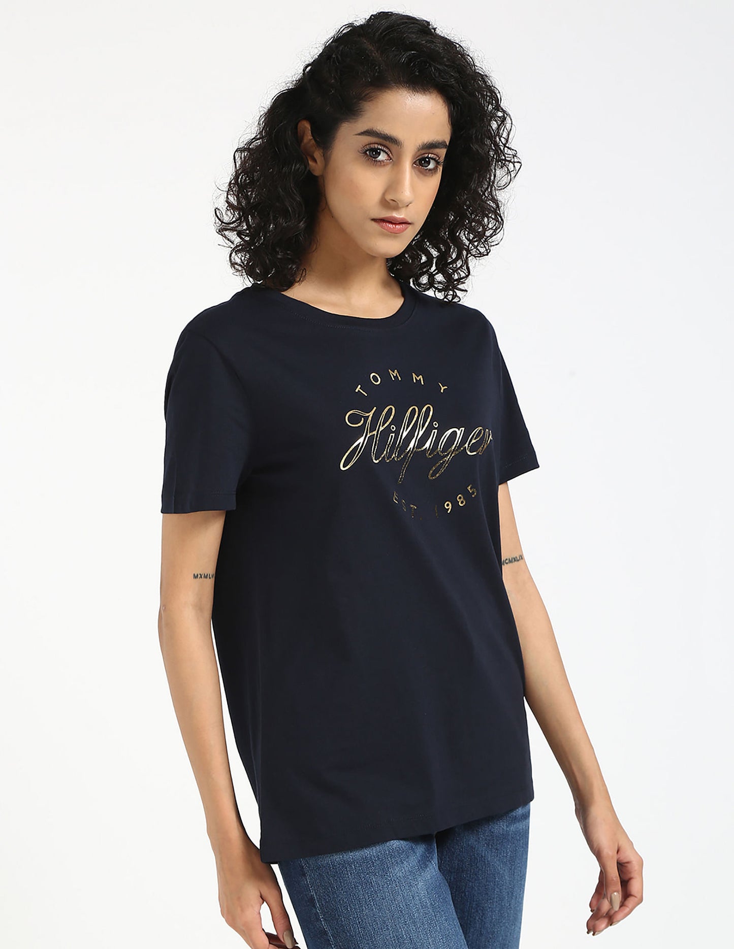 Tommy Hilfiger gold print t-shirt size L