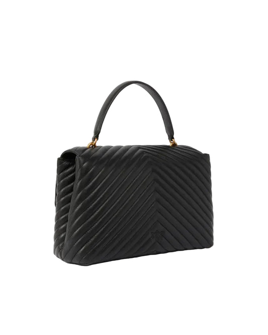PINKO Big Lady Love Bag Puff Chevron