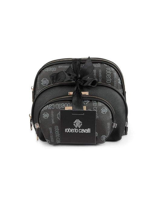 ROBERTO CAVALLI MAKEUP
Women's Black 3-piece Travel Pouch Set