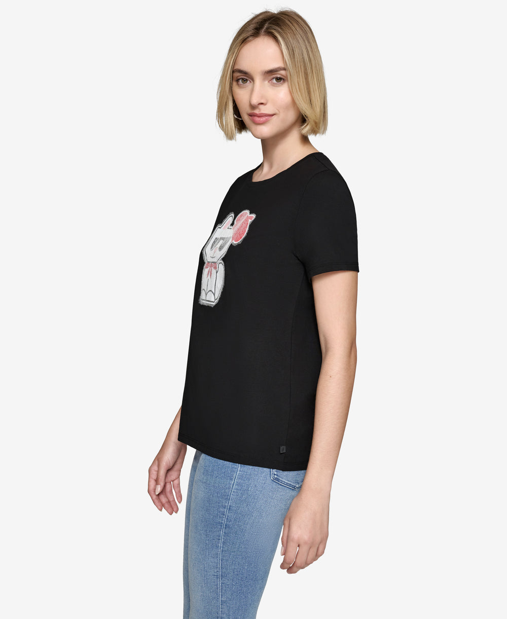 KARL LAGERFELD CHOUPETTE BERET TEE SIZE M/L