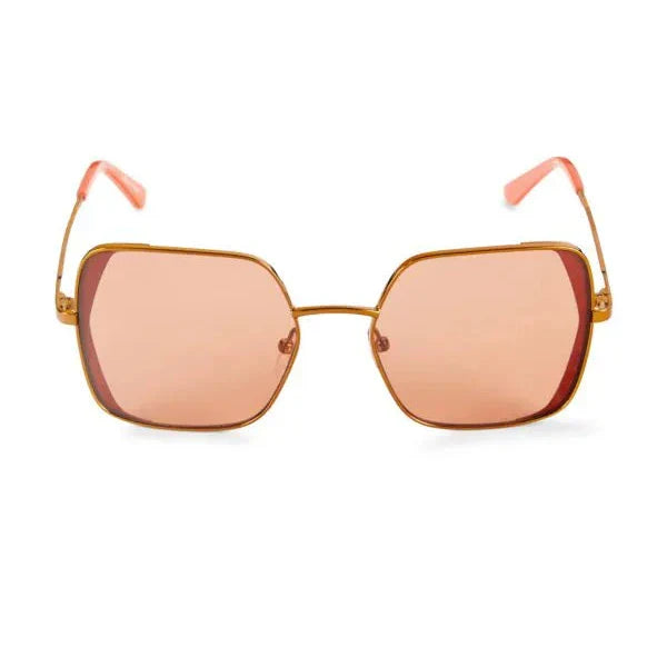 Karl Lagerfeld Paris 56MM Geometric Sunglasses Orange