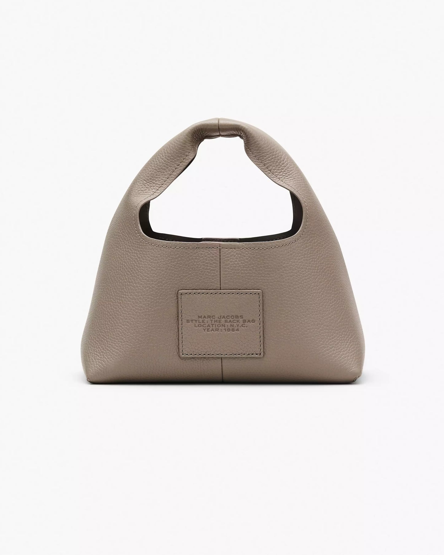 MARC JACOBS THE MINI SACK BAG IN CEMENT