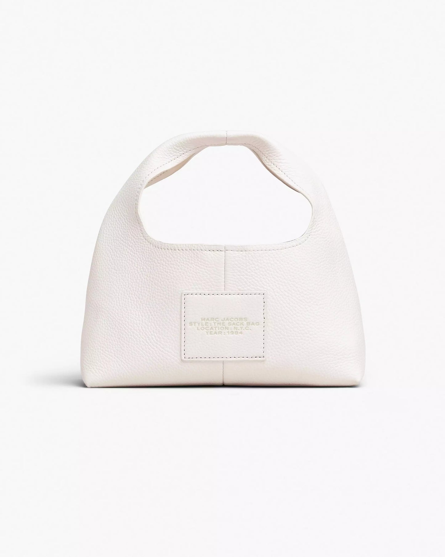 MARC JACOBS THE MINI SACK BAG IN OFF WHITE