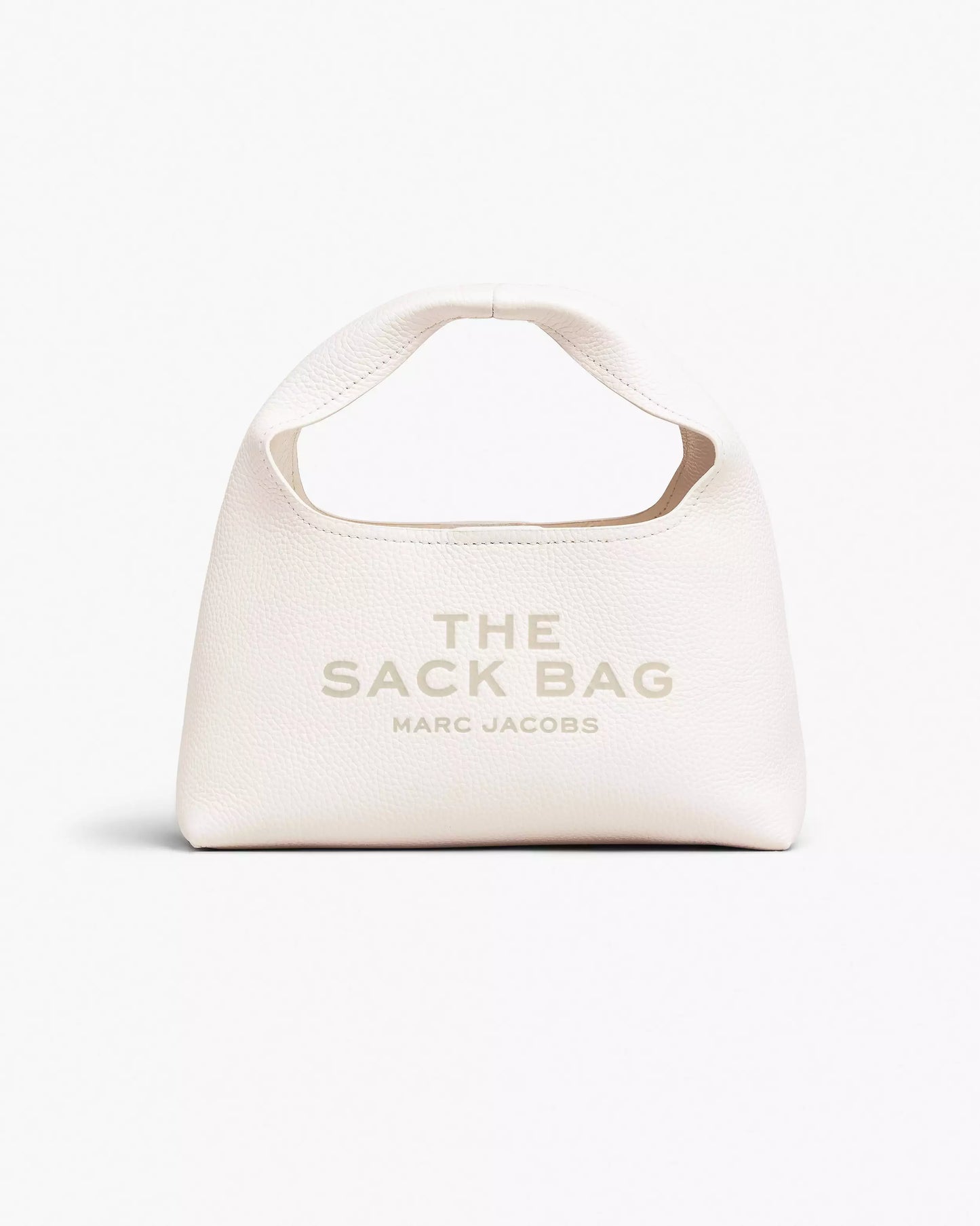 MARC JACOBS THE MINI SACK BAG IN OFF WHITE