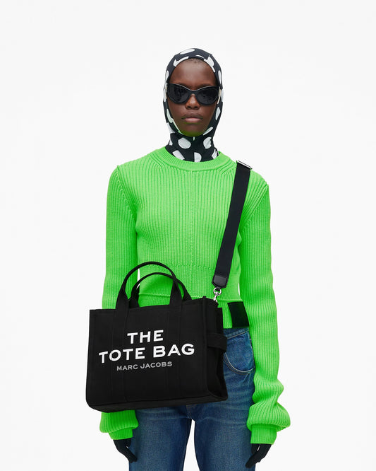 THE BLACK CANVAS MEDIUM TOTE BAG MARC JACOBS
