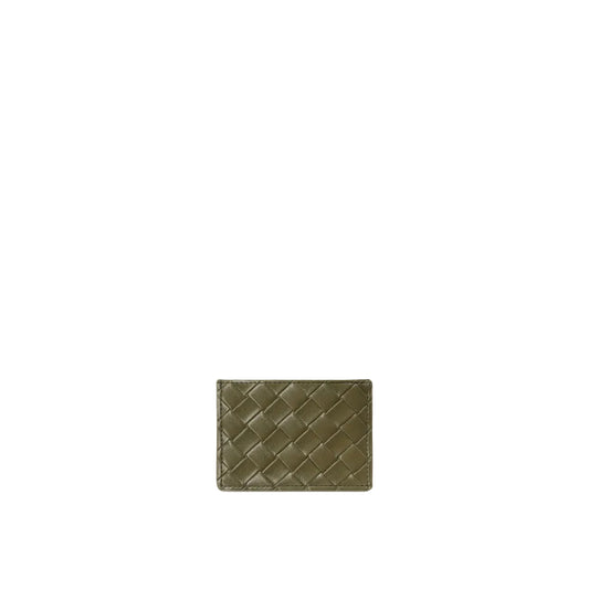 JW PEI Woven Texture Card Holder in Dark Green