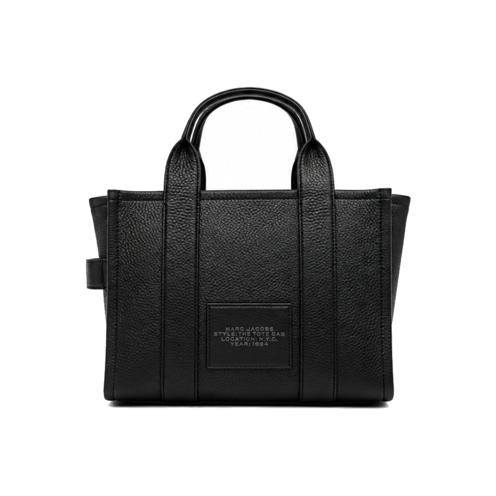 Marc Jacobs The Leather Tote Bag with Removable Crossbody Strap in Black
