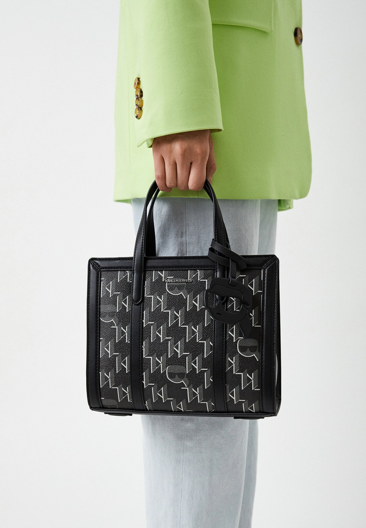 Karl Lagerfeld Interstellar K/Ikonik Faux Leather Tote Bag