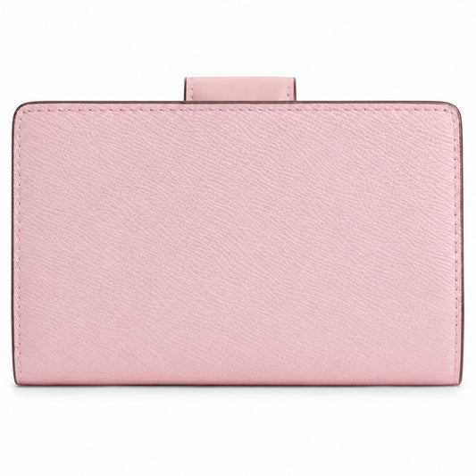 Coach Medium Corner Zip Wallet with Signature Leather in Light Pink