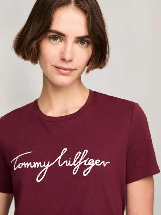 Tommy Hilfiger Embroidered Signature Crewneck T-Shirt
