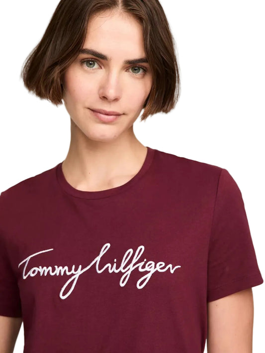 Tommy Hilfiger Embroidered Signature Crewneck T-Shirt