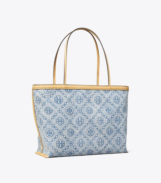 Tory Burch T Monogram Denim Tote