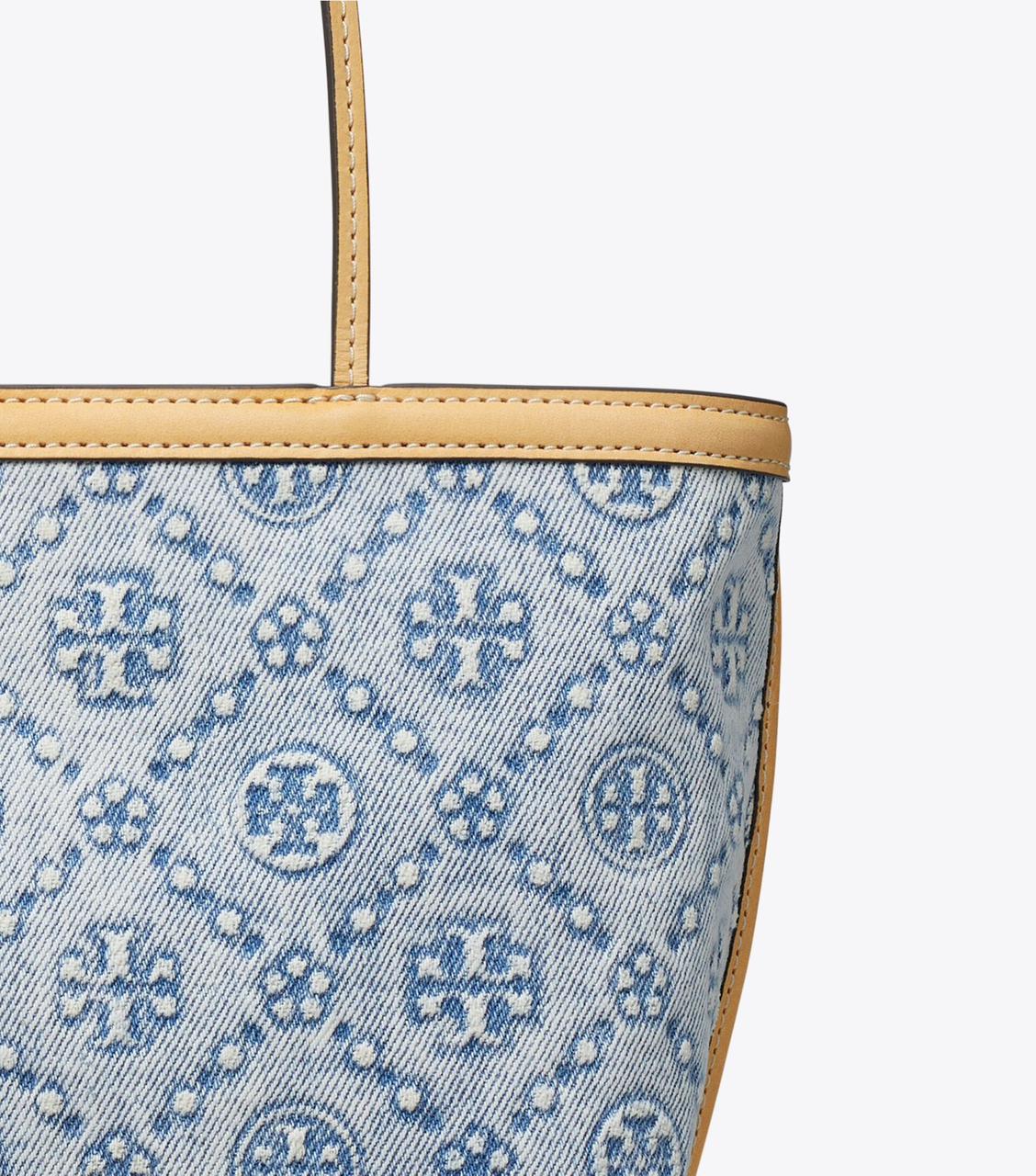 Tory Burch T Monogram Denim Tote