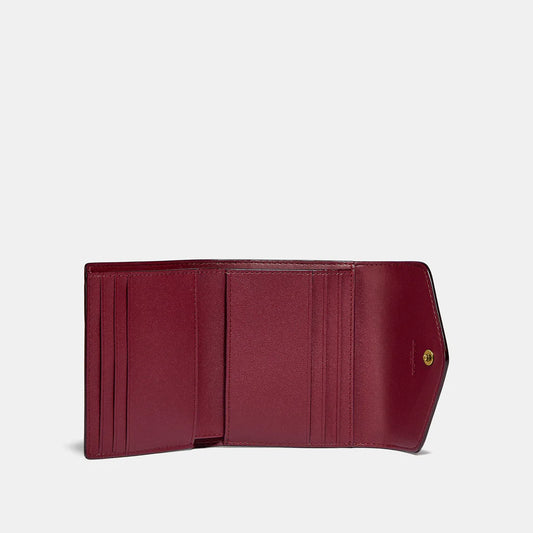 Wyn Small Wallet In Colorblock Signature Canvas