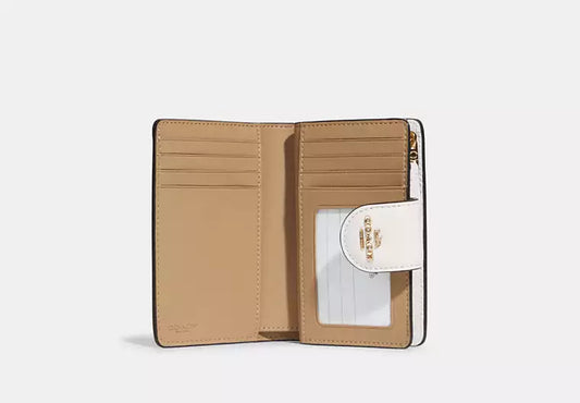 Coach Medium Corner Zip Wallet In Signature
