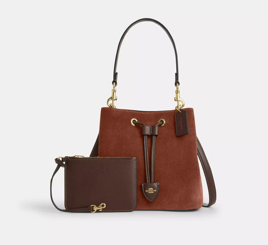 Coach Rowan Bucket Bag in suede