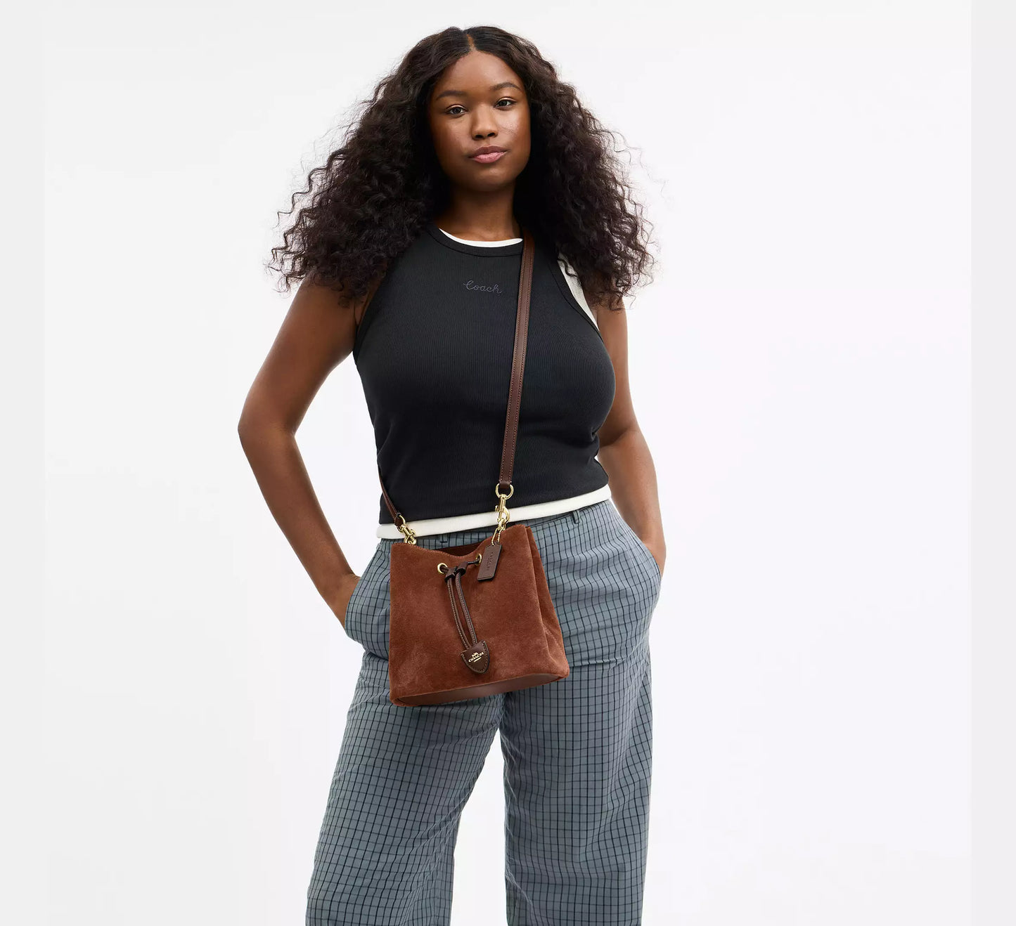 Coach Rowan Bucket Bag in suede