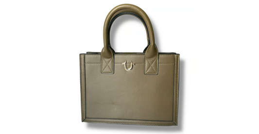True religion women's Modern edge medium Bag Olive Green Handbag top handle mini