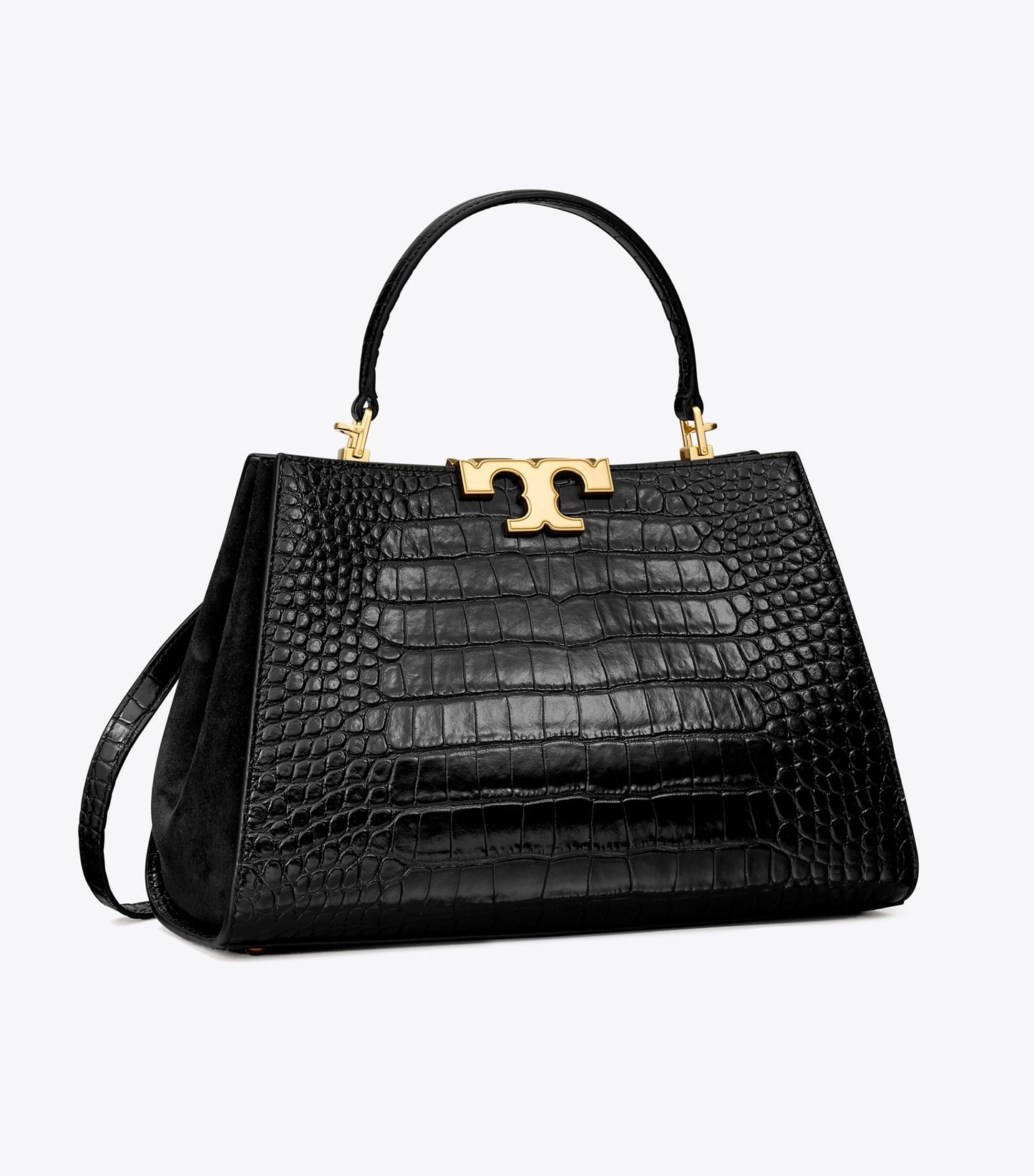ELEANOR CROC-EMBOSSED SATCHEL TORY BURCH
