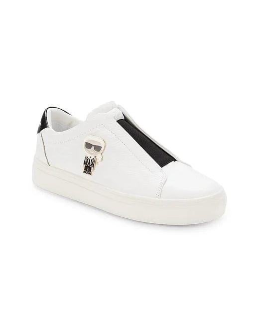 Karl Lagerfeld Paris Ceci Logo Leather Slip On Sneakers 9m – Bend