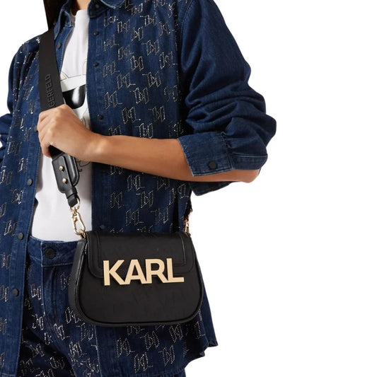 KARL LAGERFELD PARIS LETTERS EMBOSSED CROSSBODY