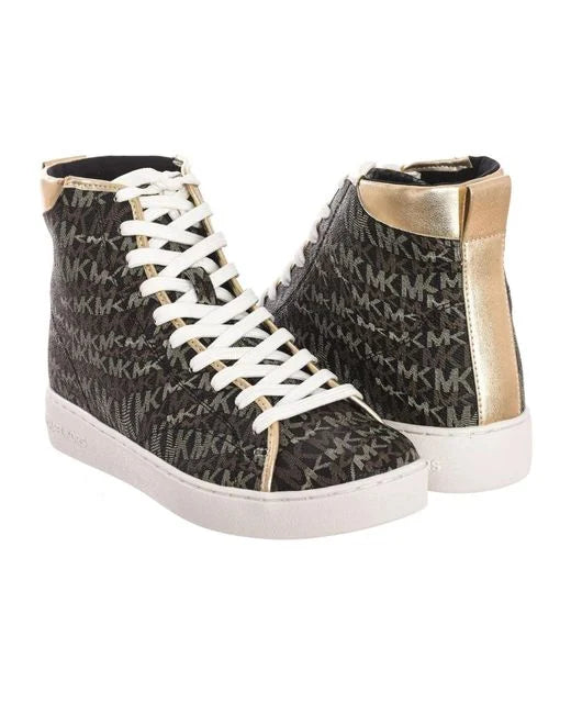 Michael Kors High-top Sneakers with Brand Print size 9 & 8 m