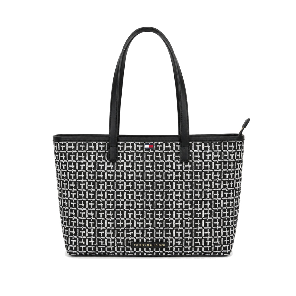 Tommy Hilfiger Tote Bag Large Grey x navy Sq