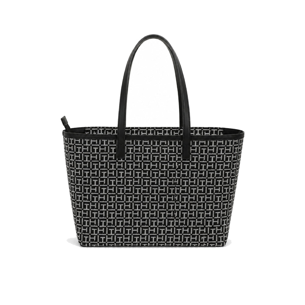 Tommy Hilfiger Tote Bag Large Grey x navy Sq