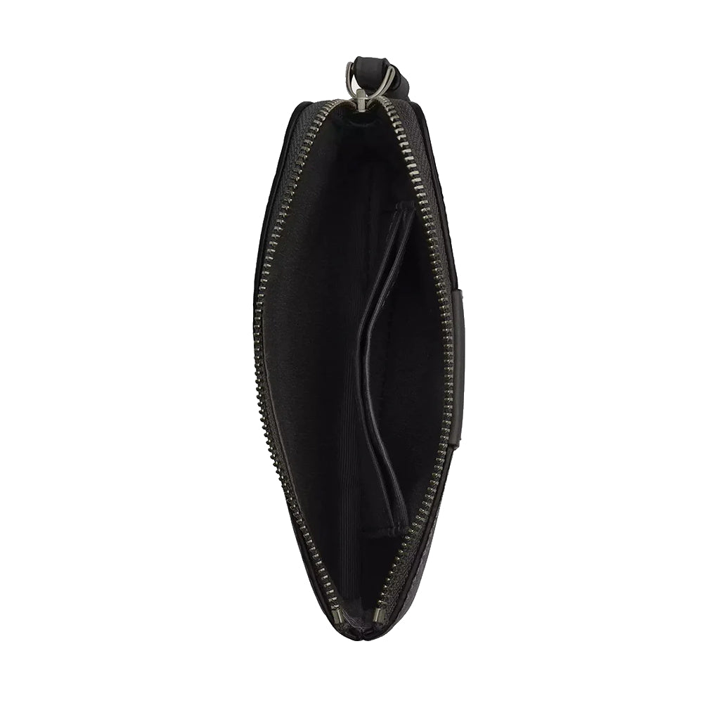 Coach Corner Zip Wristlet In Black