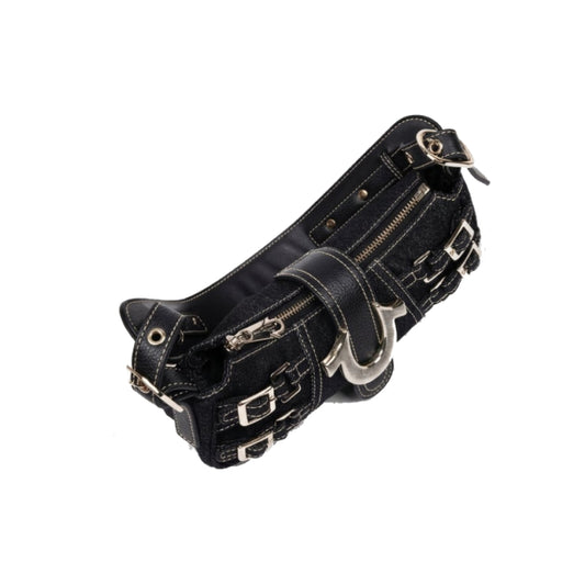 True Religion Cross Bag Small Jeans Black
