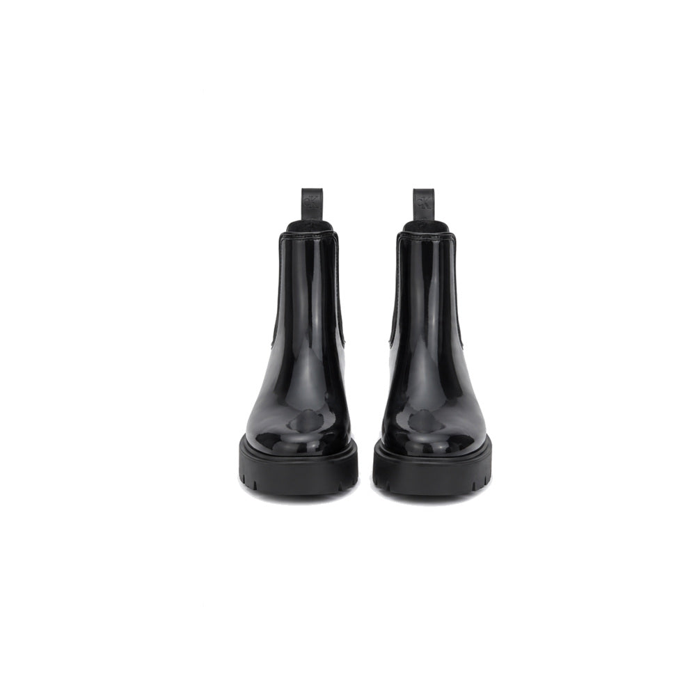 Calvin Klein Wende Lug-Sole Rain Boots in Dark Charcoal/Black