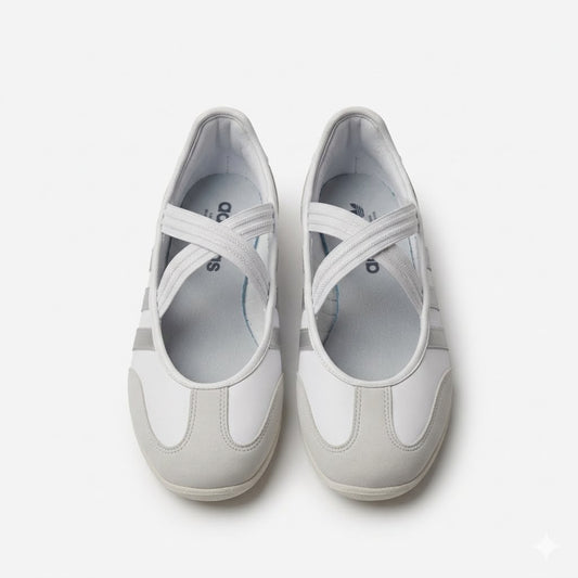 Adidas Barreda Mary Jane Shoes Cloud White Silver Metallic