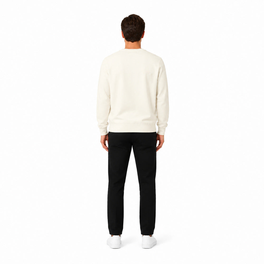 Pull&Bear Crewneck Sweatshirt in Off-White
