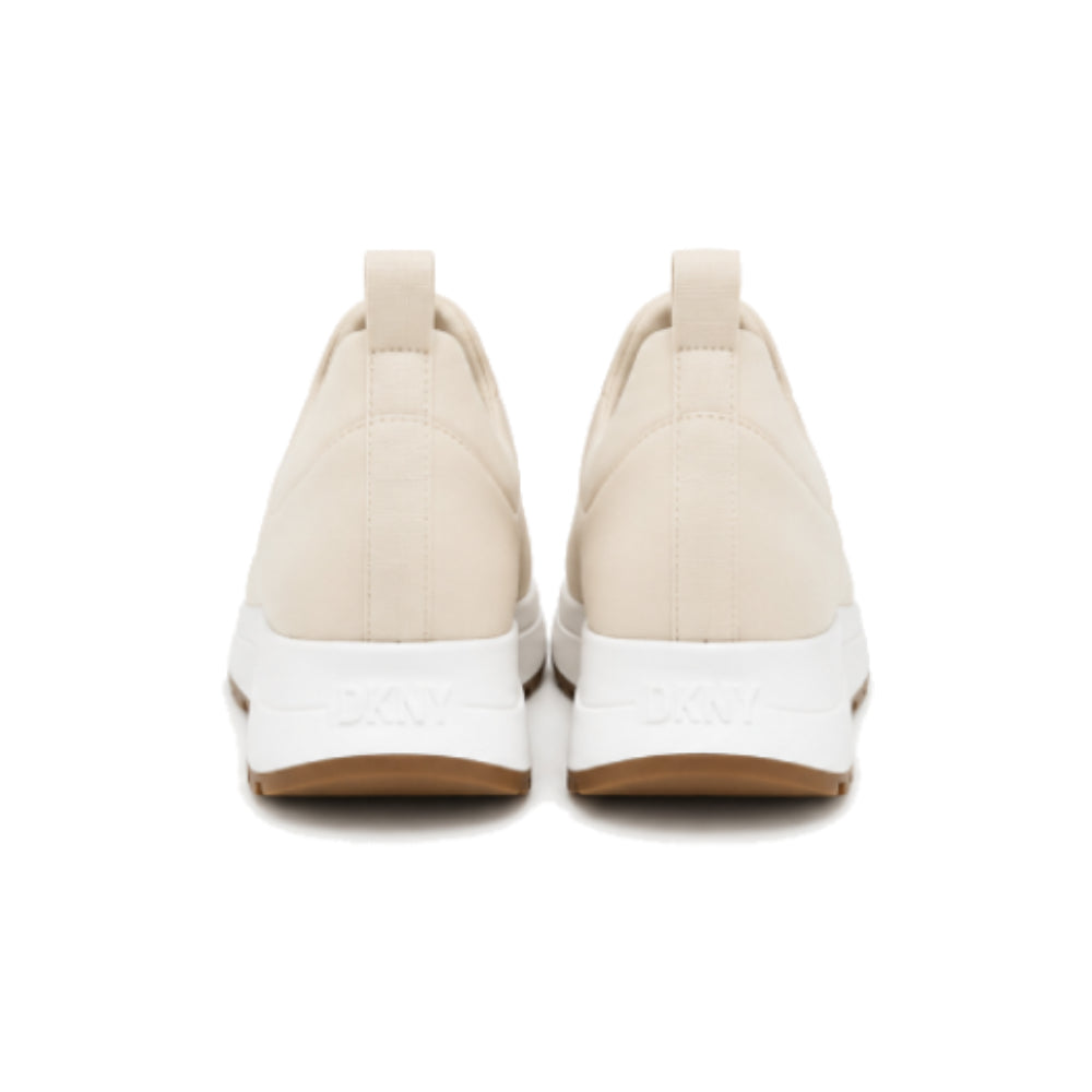 DKNY Jadyn Low Top Slip On Sneakers Pale Blush In Ivory Cream