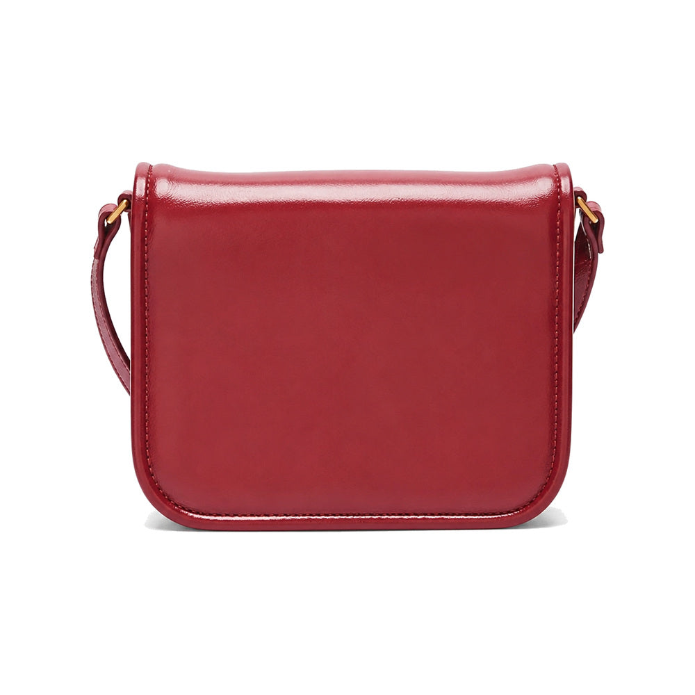 PINKO Love Box Crossbody Bag in Burgundy