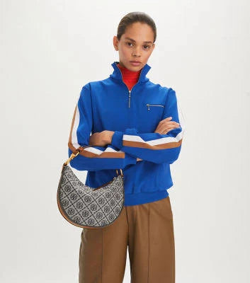 T MONOGRAM MINI CRESCENT BAG TORY BURCH