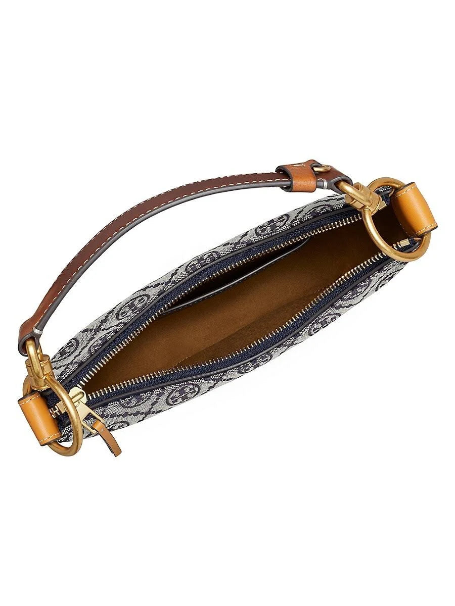 T MONOGRAM MINI CRESCENT BAG TORY BURCH