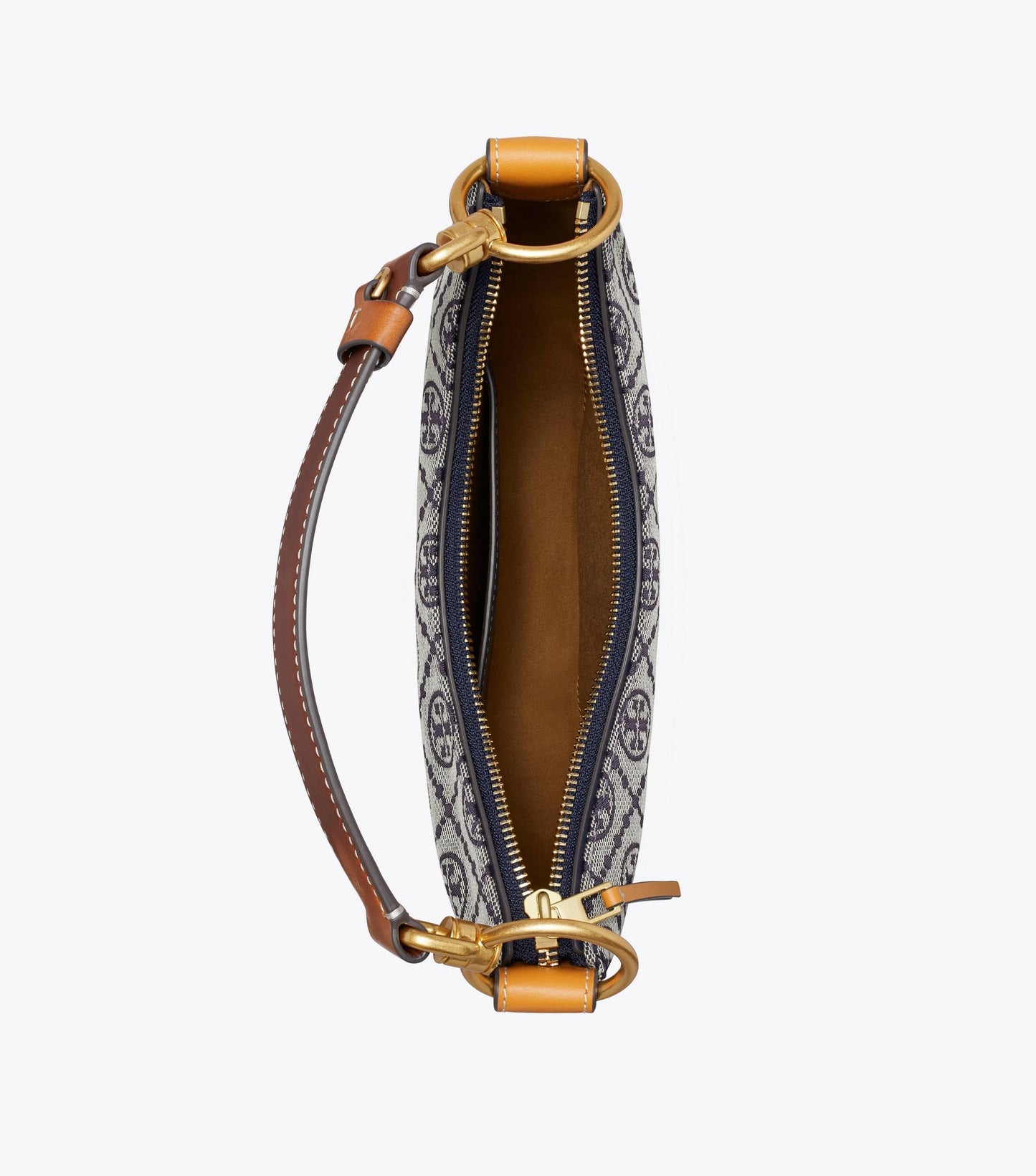 T MONOGRAM MINI CRESCENT BAG TORY BURCH