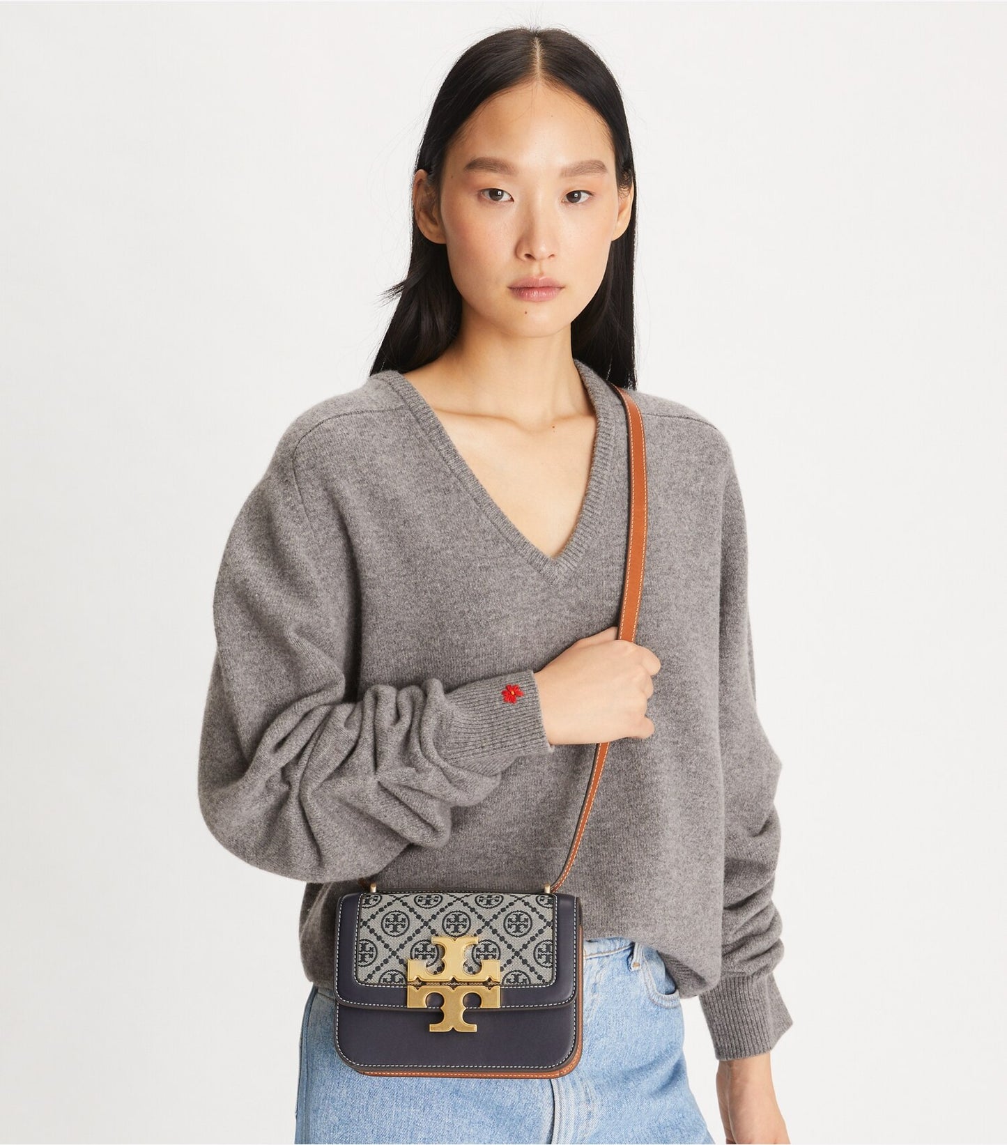 SMALL T MONOGRAM ELEANOR SHOULDER BAG TORY BURCH