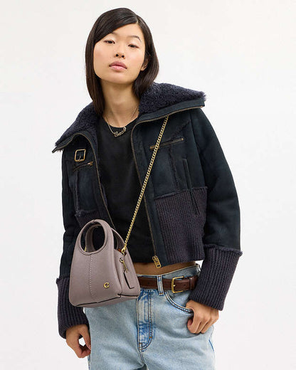 Lana Shoulder Bag 19 in brass/ Ash