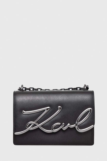 Karl Lagerfeld leather handbag
black color
