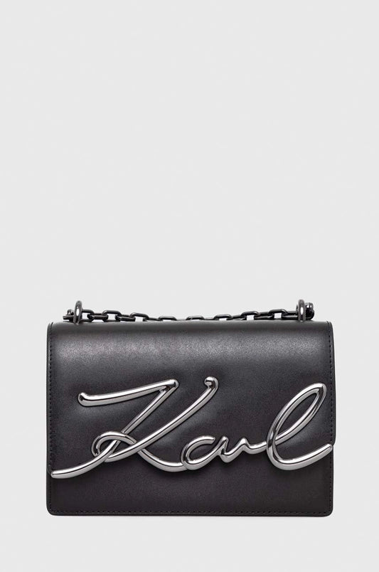 Karl Lagerfeld leather handbag
black color
